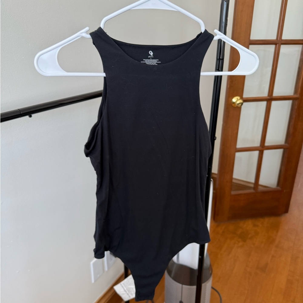 Elegant Black Sleeveless Bodysuit
